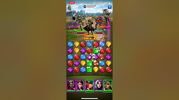 Raid against team nearly 1000 stronger using 3* heroes. Puzzle Combat.