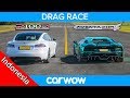 Lamborghini Aventador S vs Tesla Model S P100D - DRAG RACE, ROLLING RACE & TES PENGEREMAN