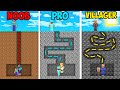 MAZE TO FAMILY CHALLENGE! Minecraft NOOB vs PRO vs VILLAGER! 100% TROLLING HARD LONG GIANT TRAP