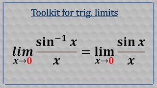 Toolkit for trig limits