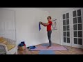 Pilates for upper body strength with resistance band