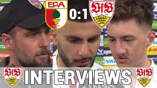 Alle VfB Interviews nach Sieg: Sebastian Hoeneß, Undav & Stiller | FC Augsburg 0:1 VfB Stuttgart