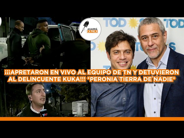 APRETARON AL EQUIPO DE TN Y DETIENEN AL DELINCUENTE KUKA: EL KONGOURBANO ES TIERRA DE NADIE
