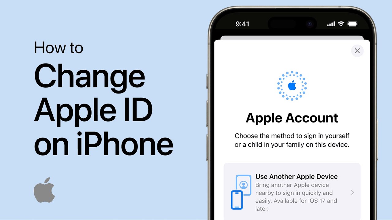 How To Change Apple ID on iPhone - Easy Guide - YouTube