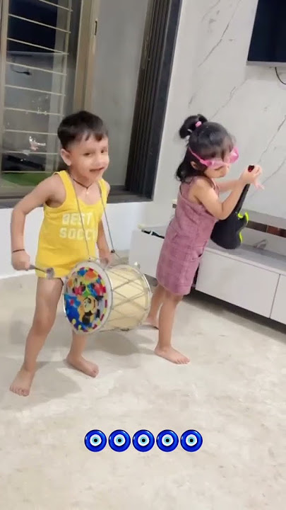 Shivay and Little Rockstar Duo! 🎶 Dhol Meets Guitar | Kids’ Musical Magic #shivay   #dhol #guitar