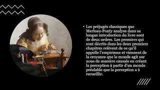 phénoménologie de la perception: la sensation. Maurice Merleau-Ponty