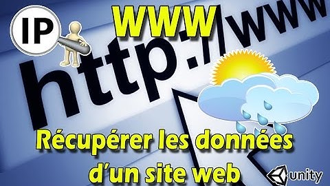 Unity3D récupérer les données d