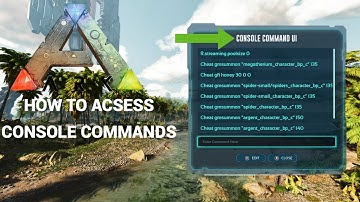 How To Access Console Commands - Ark Survival Ascended