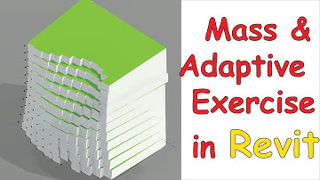 Revit tutorial (Day 33) Mass & Adaptive exercise in revit