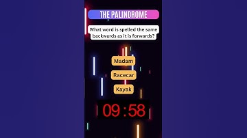 Mind-Bending Palindrome Riddle: Can You Read It Backward?  #riddles #palindrome