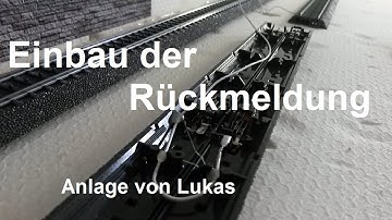 Einbau der Rückmeldung ins Gleis - Bau der privaten Märklin H0 Modellbahnanlage von Lukas #12