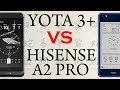 Yota 3+ vs. Hisense A2 Pro. Подробное сравнение.