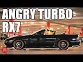 Mazda FC RX7 13B Big Single Turbo 0-100kmh Rotary Review 0-60mph