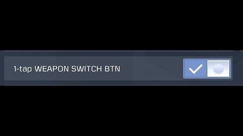How to select 1-tap weapon switch btn in codm | step by step guide
