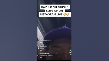 Lil Shine Canceled #lmao #lilshine #lilshinetypebeat #music #rappers #slipup #caughtoncamera