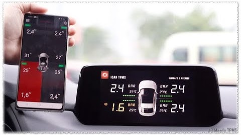 Cảm biến áp suất lốp hiển thị màn DVD Ellisafe J3 trên xe Mazda Cx5: an toàn trên mọi hành trình