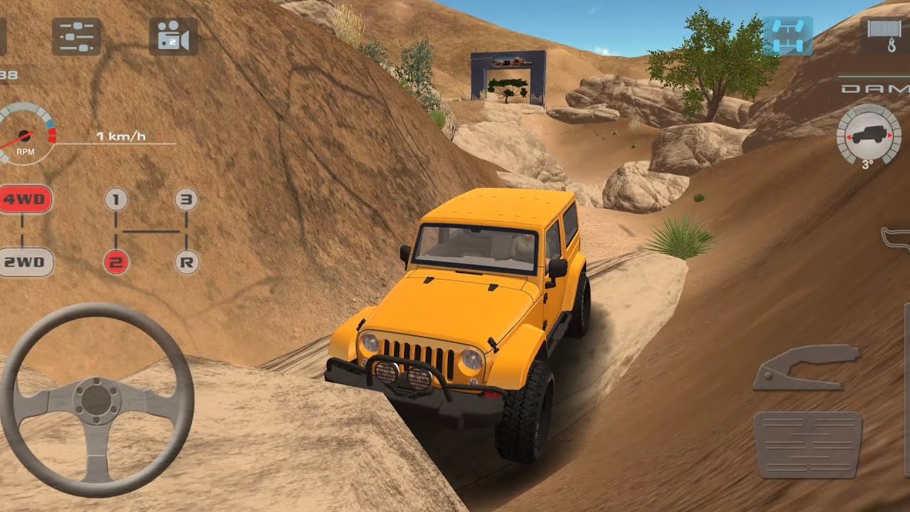 💥😳"Ultimate Offroad Desert Drive: Epic Defender SUV Adventure & Hill Climbing Gameplay!"