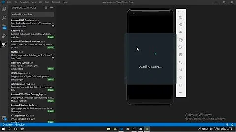 Easiest way to open Android Emulator in Visual Studio Code