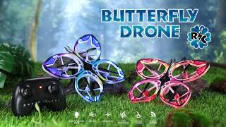 HENDEE 2310 Remote Control Butterfly Drone Toys With Colorful Lights #hendee #helicmax #rcquadcopter