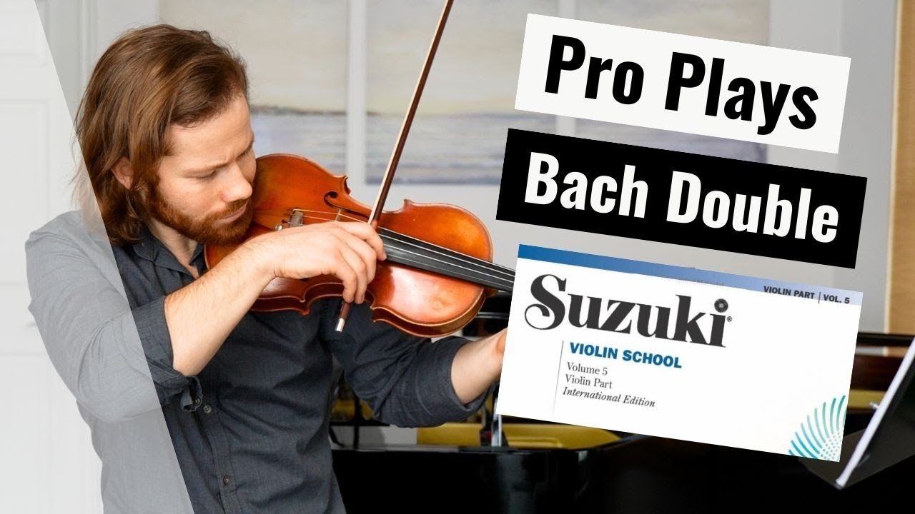 PRO plays | Bach Double Violin 1 | Suzuki Violin Book 5 | Solo Violin ...