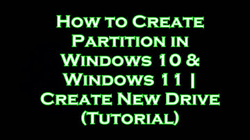 How to Create Partition in Windows 10 and Windows 11 -  Create New Drive - (Step-by-Step Guide)