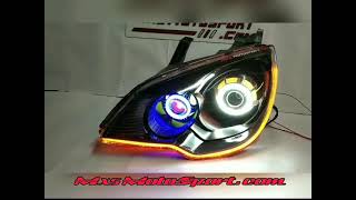 V1963 Ford Fiesta Dual LED Daytime Xenon Projector Headlights Matrix Series by MxsMotosport