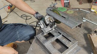 ( Phần 1 )Video hướng dẫn tự chế chi tiết khung máy cắt bàn đa năng hoàn toàn từ sắt V ( part 1 )