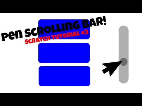 How to make a pen scrolling bar in scratch!