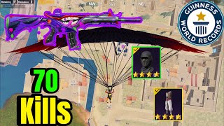 70 Kills🔥😱 My Best GamePlay In Erangel New Mode❤️🥵 Solo Vs Squad | PUBG MOBILE |