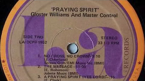 Gloster Williams And Master Control - No Cross No ...