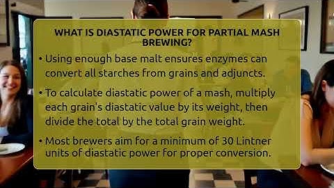 What Is Diastatic Power For Partial Mash Brewing? - The Pint Guy