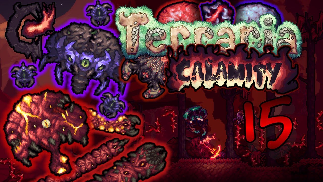An illustration of the terraria calamity mod world