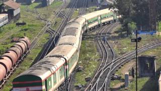 Silk City express train of BD Railway Entering Dhaka Railway Station