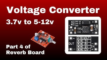 Voltage Booster 3.7v to 5-12v: Demo on Reverb Board pt2399 (echo, pedal/cosplay, voltage converter)