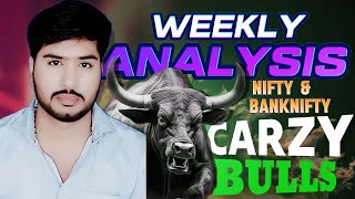 Monday Market hoga Jabardasth !! Carzy Bulls monday weekly chart Analysis Mondayintraday #banknifty