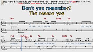Adele - Don't you remember [POP Song Score Karaoke]