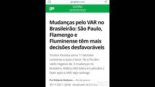 Mudanças Pelo Var, Flamengo Fica Entre Os Mais Prejudicados No Brasileirão