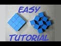 How To Make Origami Moving Cubes Easy. Full HD Craft From Origami