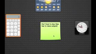 PeachByte - Using Dashboard on Mac OS X