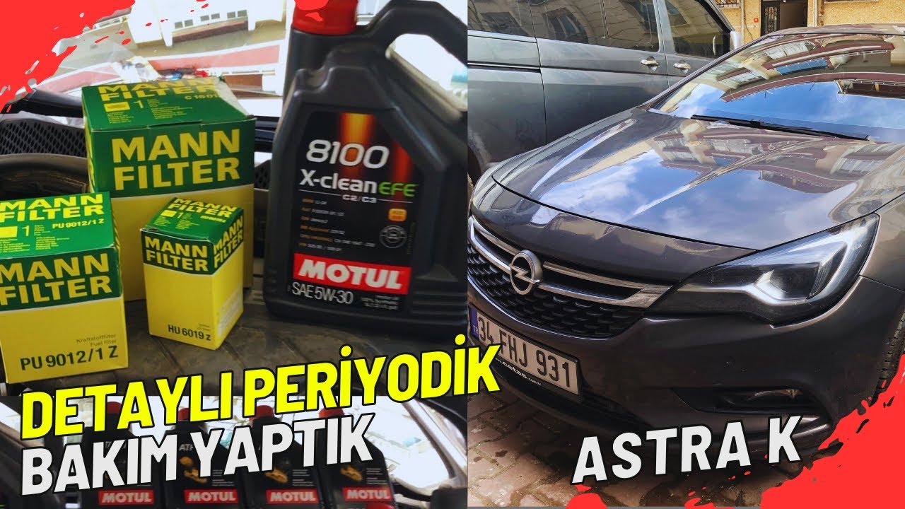 Detaylı Periyodik Bakım | Opel Astra K 2016 1.6 CDTİ | Şanzıman Yağ Değişimi, Filtre Ve Yağ Değişimi
