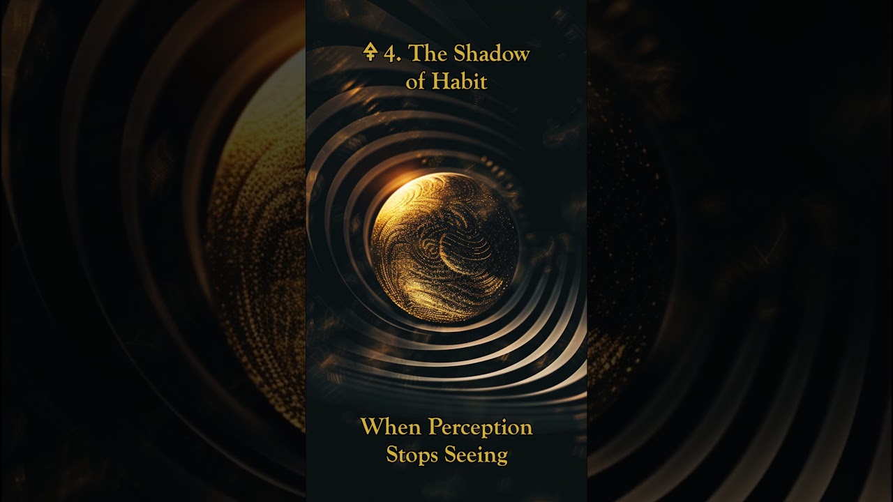 🜍 The 7 Shadows of Perception - 4 The Shadow of Habit #thehouseofblackandwhitehermet