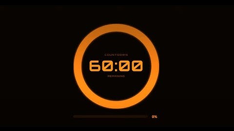 60 Minute Countdown Timer ⏰ | With Ticking Sound + Alarm | 1 Hour Study Timer