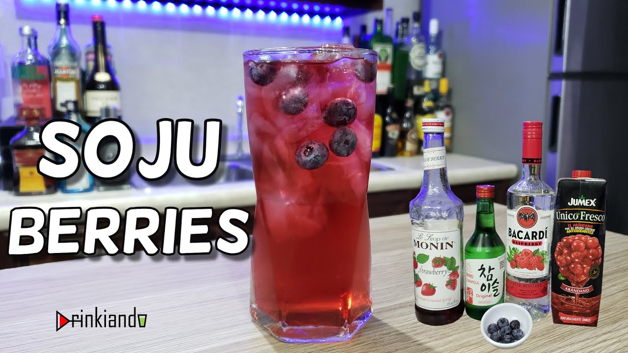 ¿Cómo Preparar El Soju Berries?  | Bebida Con Bacardí Raspberry Y Soju