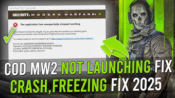 Fix COD Modern Warfare 2 Not Launching or Crashing on PC (2025) – App Unexpectedly Stopped Working
