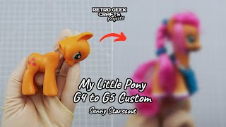 My Little Pony Sunny Starscout Custom (G4 to G5). Rehair, Repaint & Sculpt - OOAK Variation MLP Toy