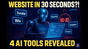 Build Websites in 30 Seconds?! Top 4 AI Tools (No Code & With Code)