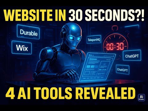 Build Websites in 30 Seconds?! Top 4 AI Tools (No Code & With Code)