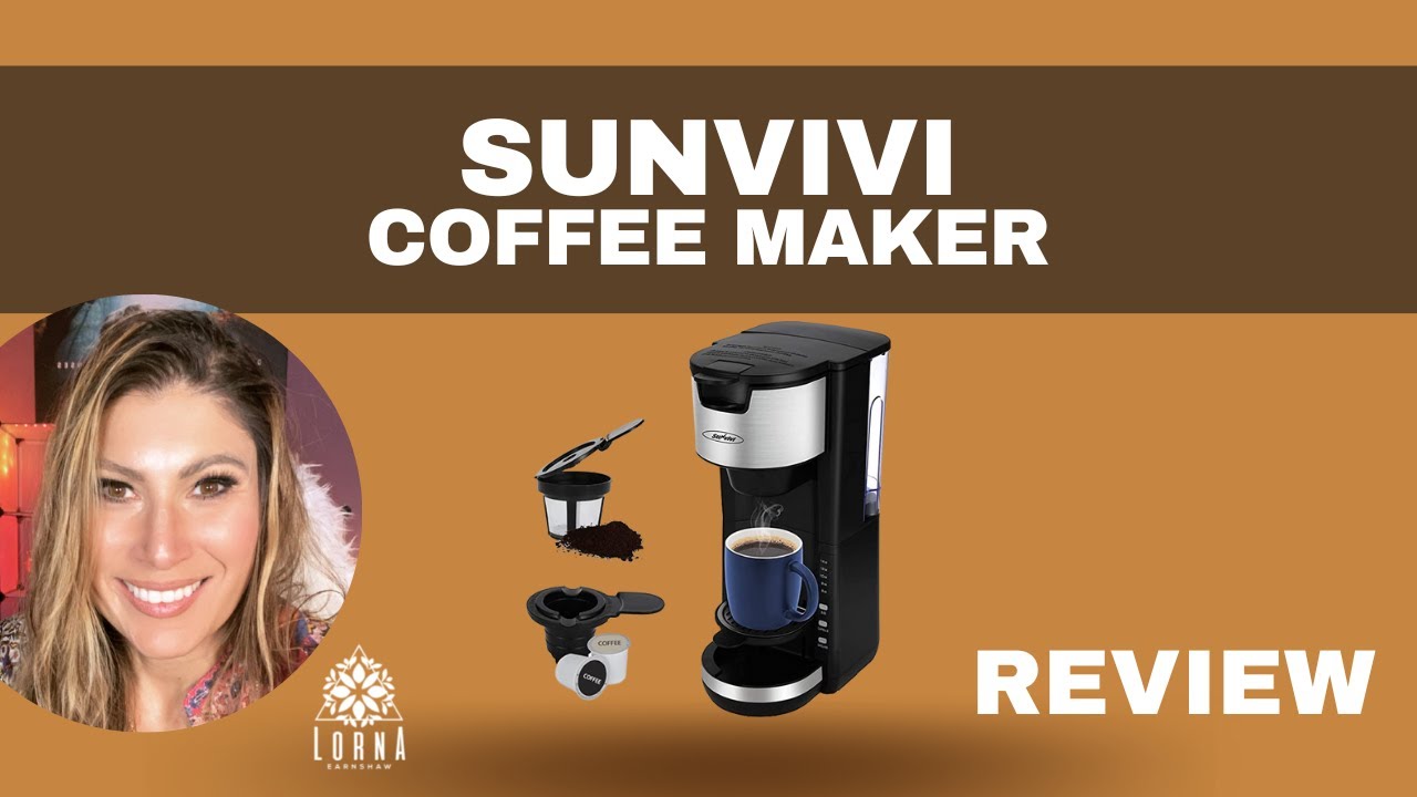 Sunvivi Coffee Maker, Single Serve Brewer for Single Cup, One Cup Coffee  Maker With Permanent Filter, 6oz to 14oz Mug, One-touch Control Button with