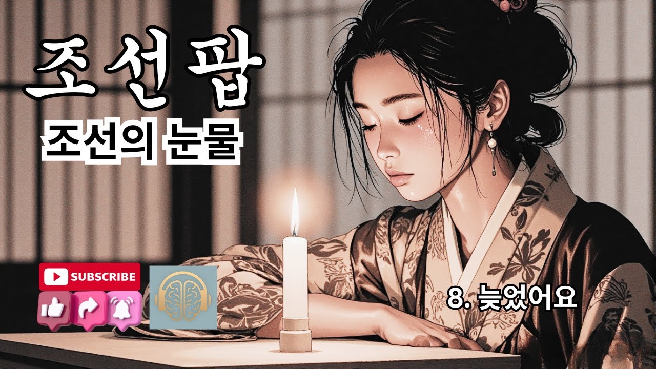 조선의 눈물   8. 늦었어요  - 애절한 조선팝 – 퓨전국악 -  한국의 울림 -  한국의 마음. 👇 재생목록 💖🌸🎶 #조선팝 #퓨전국악 #퓨전음악📌