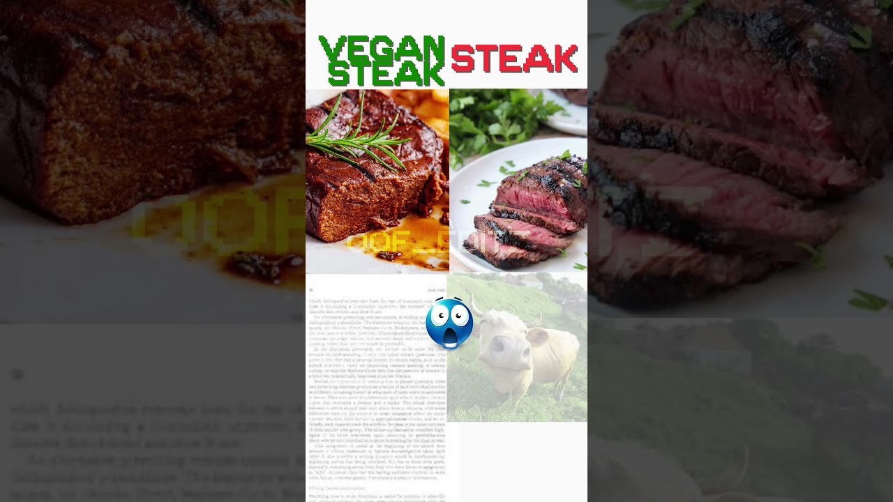 Vegan steak vs steak 